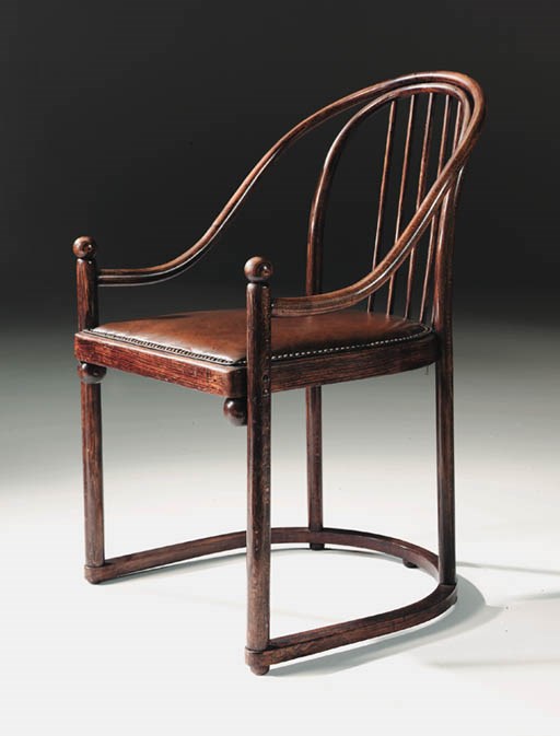 A beech armchair