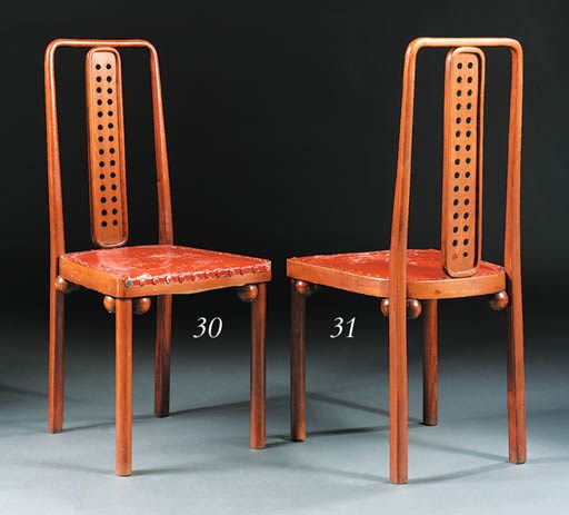 A bentwood side chair