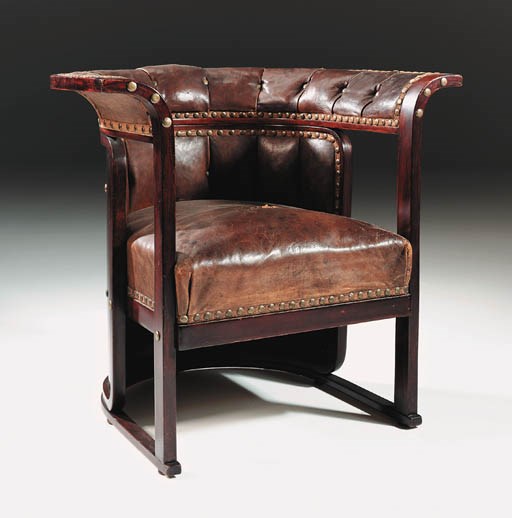 A bentwood and leather 'Buenos Aires' armchair