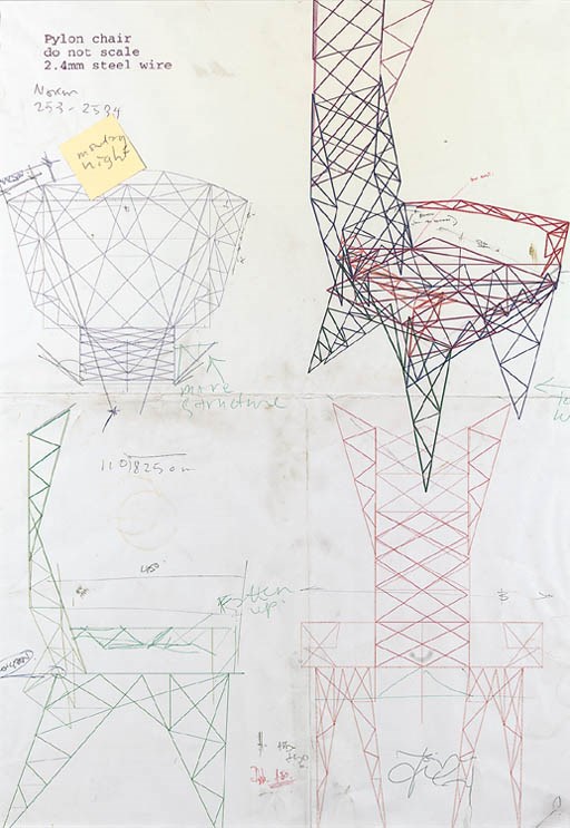 A working design for 'Pylon Chair'
