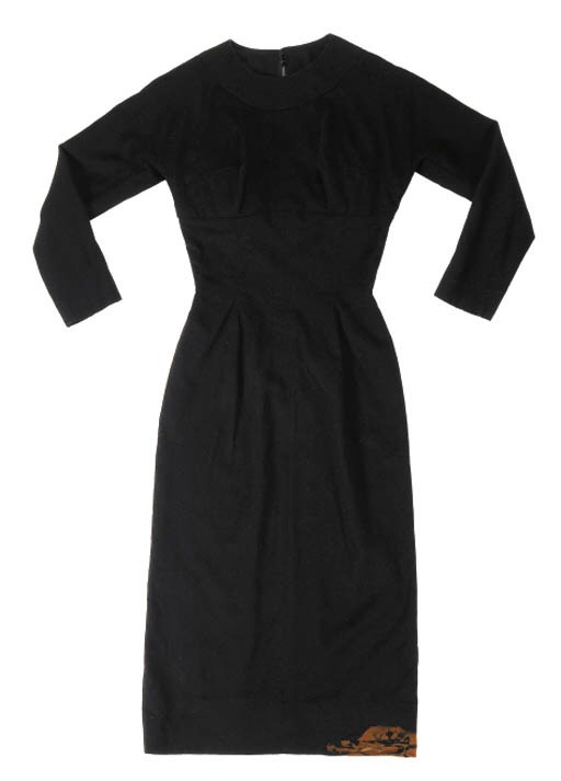 A BLACK COCKTAIL DRESS