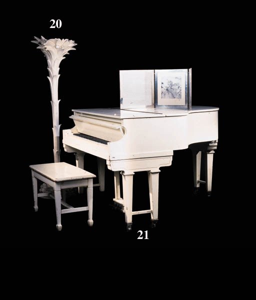 A PLASTER FLOOR LAMP