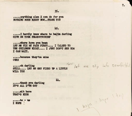 PROMPTBOOK FOR SOMETHING'S GOT TO GIVE, 1961