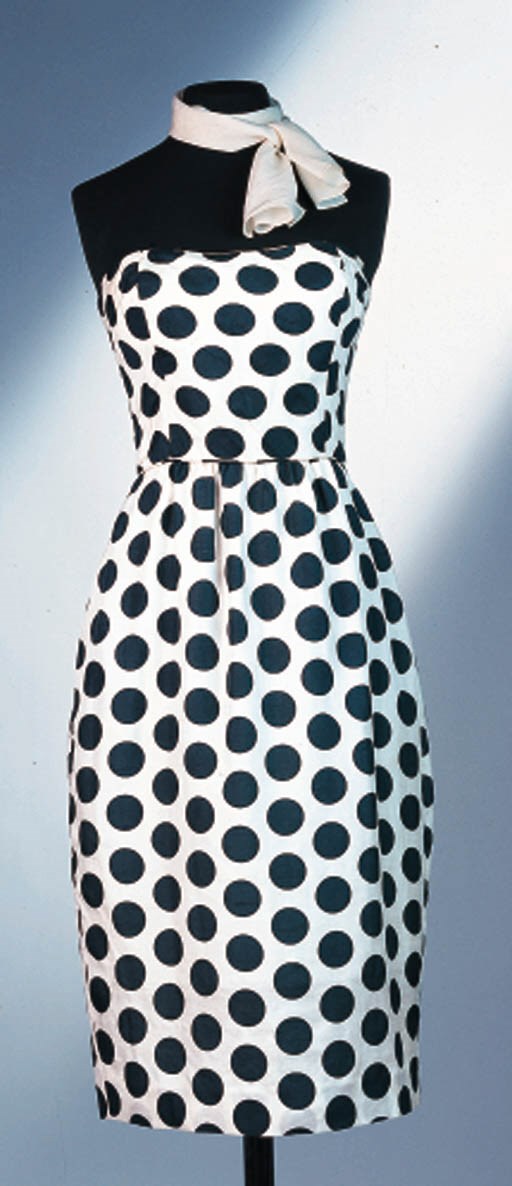 AN IVORY SILK DRESS