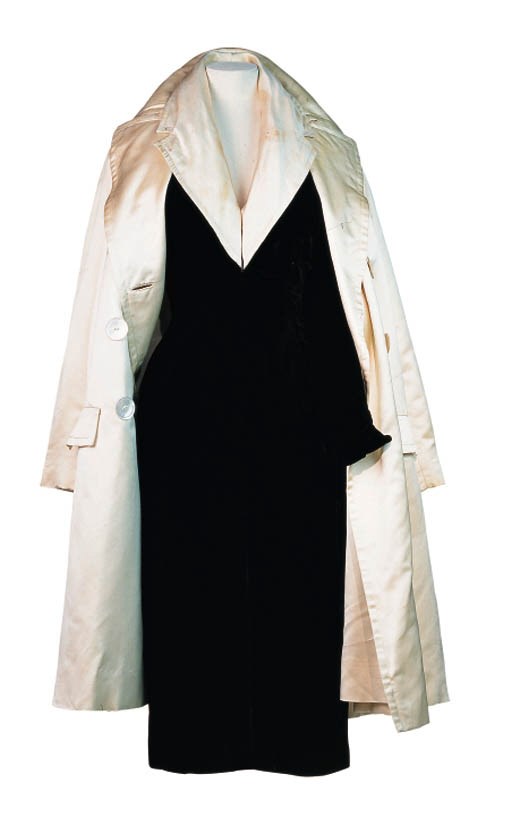 A VELVET DRESS AND COAT