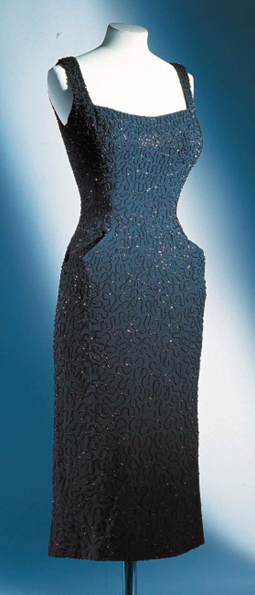 A SILK CREPE DRESS