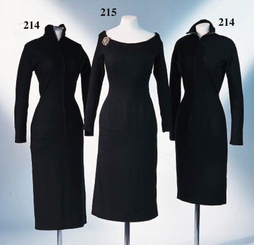TWO WOOL DRESSES