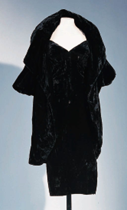 A COCKTAIL DRESS AND OPERA COAT