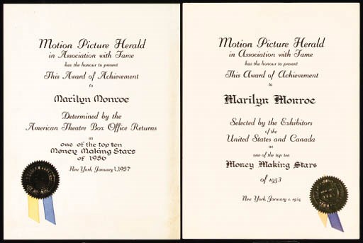 MOTION PICTURE HERALD AWARDS