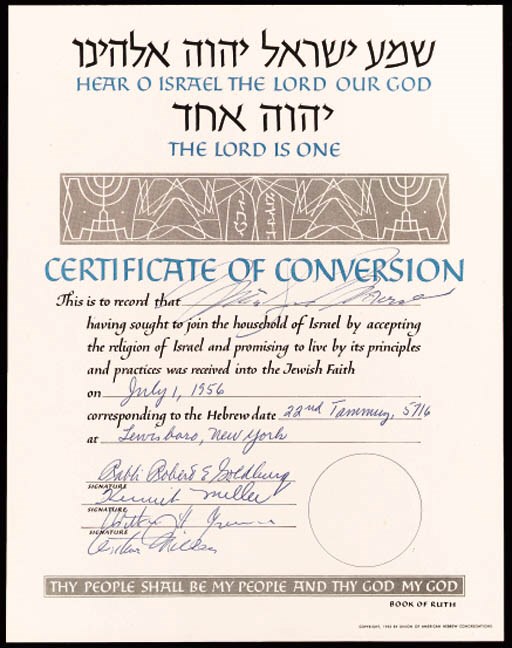 CERTIFICATE OF CONVERSION