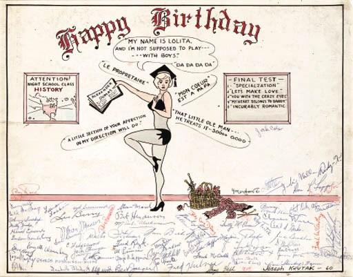 A DRAWN AND PAINTED HAPPY BIRTHDAY CARD