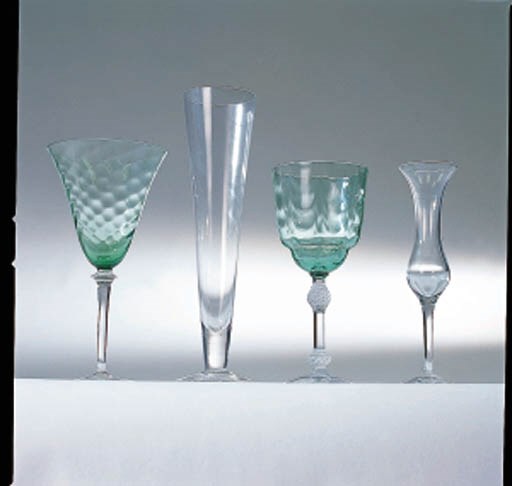 A GROUP OF GLASS ARTICLES