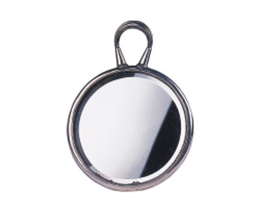 AN EDWARD VII STERLING SILVER HAND MIRROR
