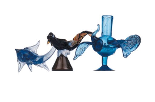 A GROUP OF MEXICAN GLASS