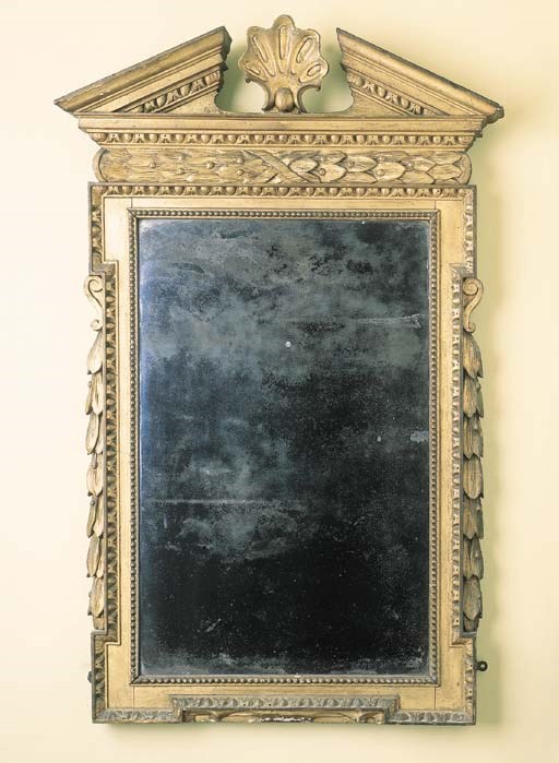 A George II giltwood mirror