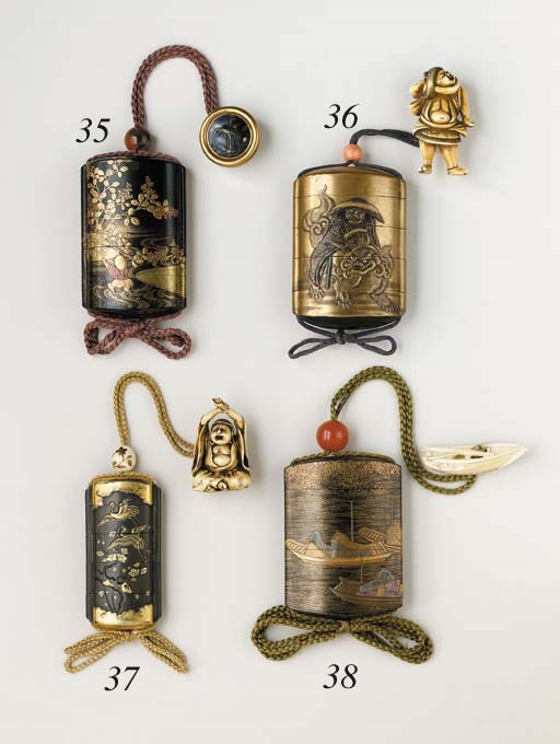 A Four-Case Lacquer Inro**