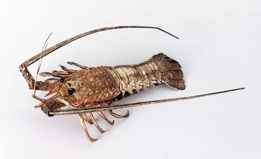 An Articulated Gilt-Silver Lobster