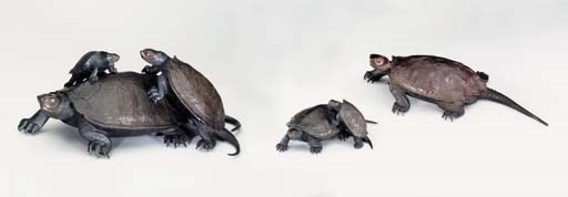 Three Bronze Animal Groups