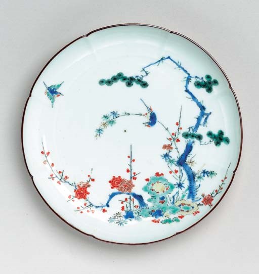 A Porcelain Lobed Dish