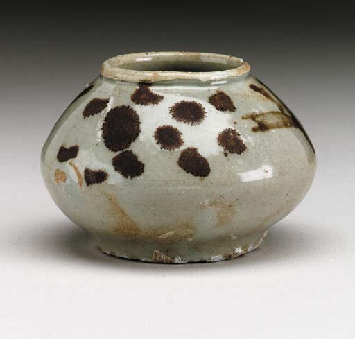 A Small Iron-Decorated Porcelain Jar