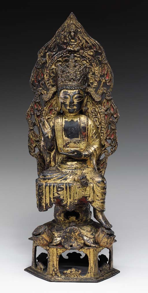 A Gilt-Bronze Figure of a Bodhisattva