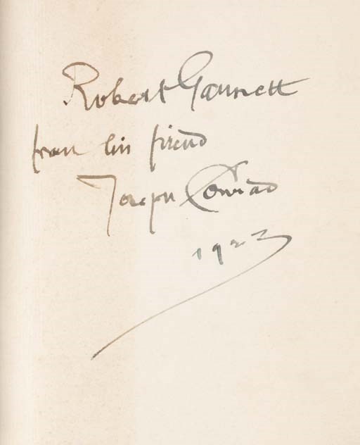 CONRAD, Joseph. The Rover. London: Unwin, [1923]. 8o. Original green cloth (slight rubbing at extreme ends of spine, front inner hinge tender), pictorial dust jacket (frayed at ends of spine and fore-corners, a little soiled).