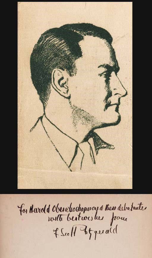 FITZGERALD, F. Scott (1896-1940). Flappers and Philosophers. New York: Scribner's, 1920. 8o. Original green cloth (ends of spine and rear outer-joint worn, inner hinges broken).