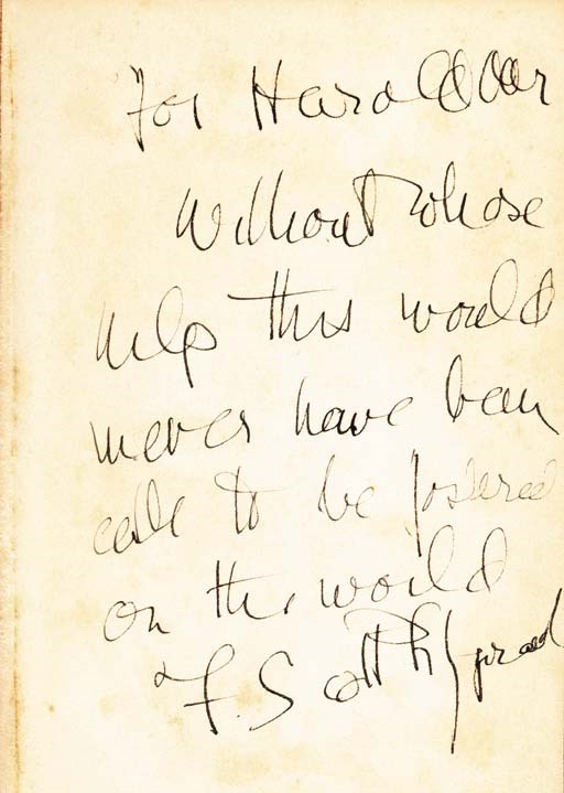 FITZGERALD, F. Scott. Tender is the Night. A Romance. New York: Scribner's, 1934. 8o. Original green cloth (spine dull, sides a little soiled, front inner hinge also a bit tender), pictorial dust jacket (rather chipped).
