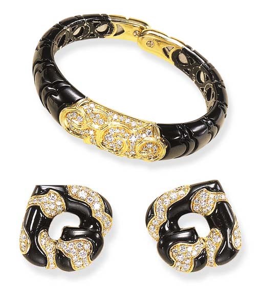 A SET OF DIAMOND AND GOLD JEWELRY, BY MARINA B