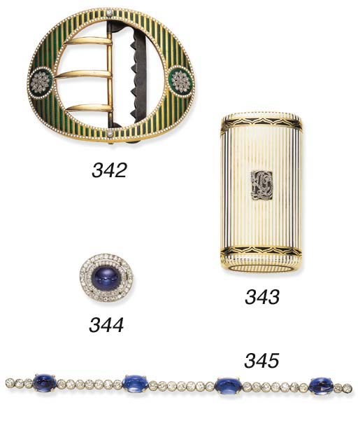A BELLE EPOQUE SAPPHIRE AND DIAMOND BRACELET, BY CARTIER