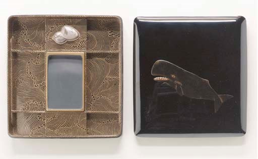 An Inlaid-Lacquer Writing Box (Suzuribako)**