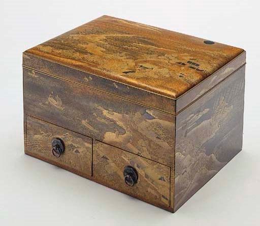 A Lacquer Accessory Box (Tebako)