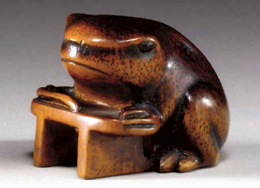 Two Wood Netsuke