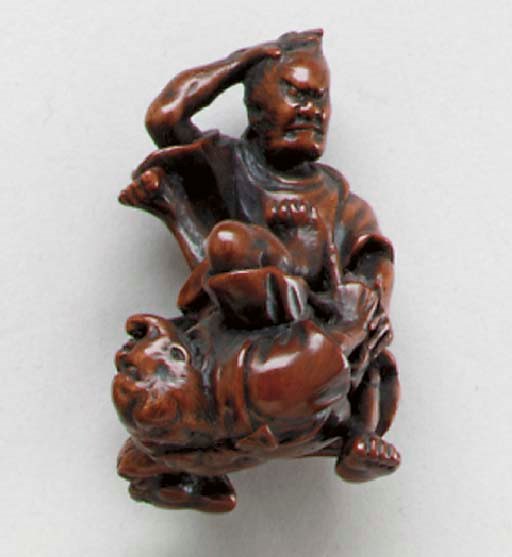 Three Wood Netsuke