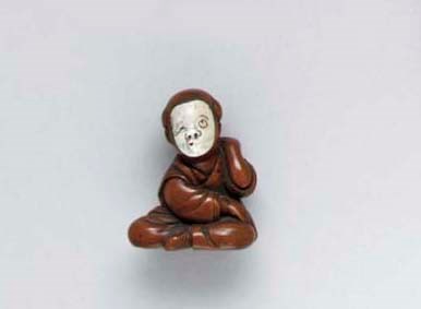Two Wood and Ivory Netsuke**
