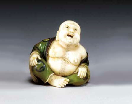 Two Colored-Ivory Netsuke**