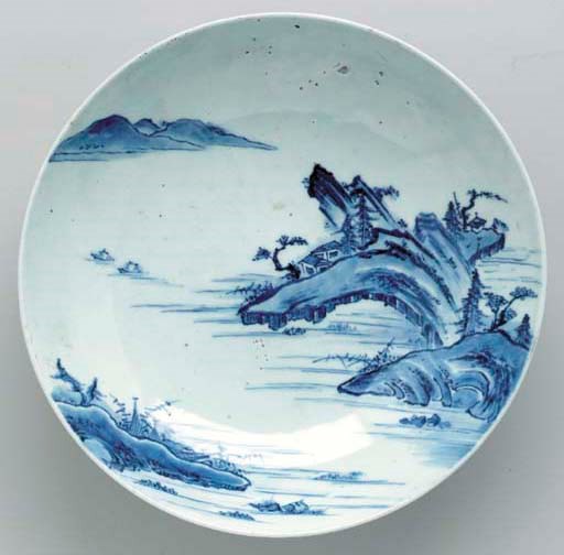 A Large Porcelain Footed Dish
