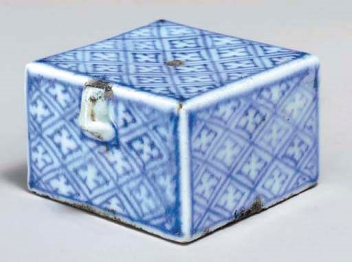 A Blue and White Porcelain Water Dropper