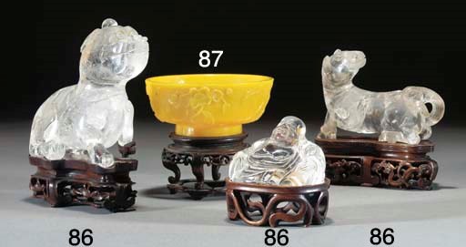 A yellow Peking glass bowl, 18/19th Century