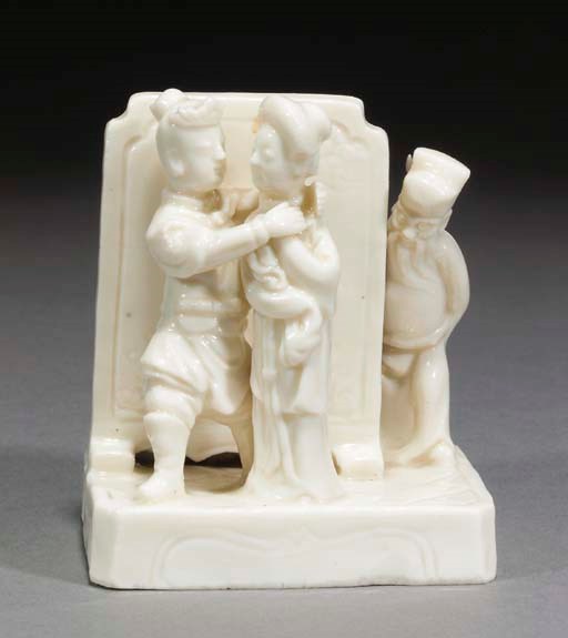A Chinese blanc-de-chine Erotic group, Kangxi