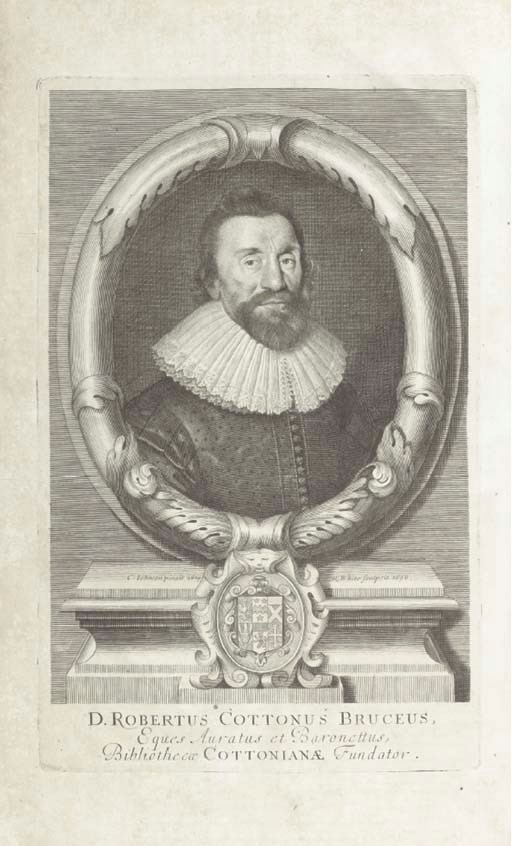 COTTON, Sir Robert Bruce (1571-1631) -- Thomas SMITH (1638-1710). Catalogus Librorum Manuscriptorum Bibliothecae Cottonianae. Oxford: Theatro Sheldoniano, 1696.