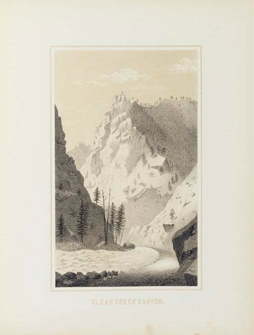 MATHEWS, Alfred E. Gems of Rocky Mountain Scenery, Containing Views Along and Near the Union Pacific Railroad. New York: Published by the Author, 1869.