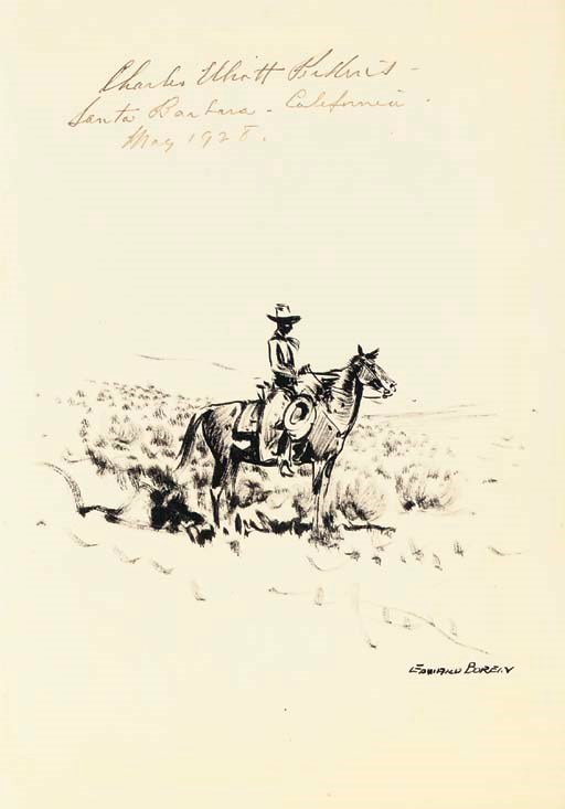 PERKINS, Charles Elliott (1881-1943). The Pinto Horse. Forward by Owen Wister. Santa Barbara, Calif.: Wallace Hebberd, 1927.