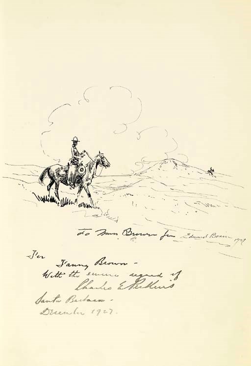PERKINS, Charles Elliott. The Pinto Horse. Forward by Owen Wister. Santa Barbara, Calif.: Wallace Hebberd, 1927.