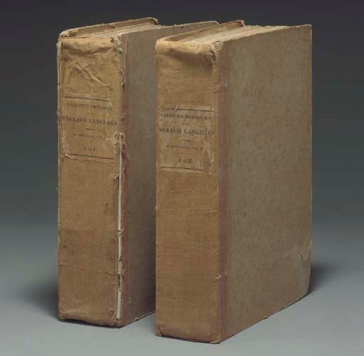 WEBSTER, Noah (1758-1843). An American Dictionary of the English Language. New York: [Hezekiah Howe, New Haven for] S. Converse, 1828.