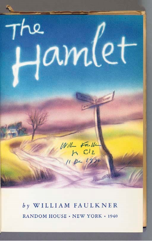 FAULKNER, William. The Hamlet. New York: Random House, 1940.