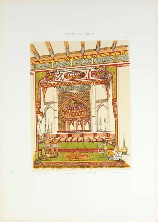 COLLINOT, Eugene (19th century) and BEAUMONT, Adalbert de. Encyclopedie des arts decoratifs de l'Orient. Paris, 1883.