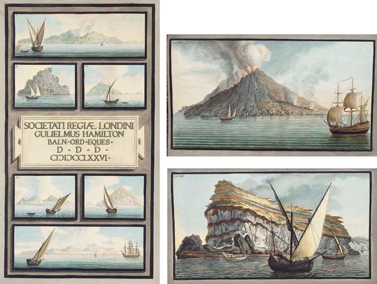 HAMILTON, Sir William (1730-1803). Campi Phlegraei. Observations on the Volcanos of the two Sicilies as They have been communicated to the Royal Society of London. Naples: sold by Pietro Fabris, 1776.