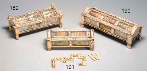 Domino Bone Box, c. 1802-1815.