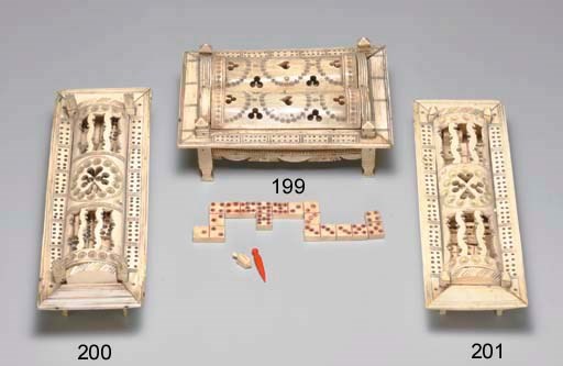 Domino Bone Box, c. 1802-1815.